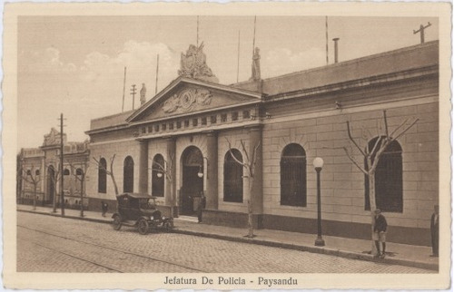 Paysandú - Jefatura De Policia En Año 1920 - Lámina 45x30 Cm