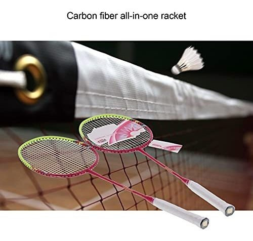 Imagen 6 de 7 de Set, Juego Completo De Bá Raquetas De Bádminton De Fibra De
