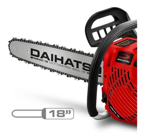 Imagen 3 de 5 de Motosierra Daihatsu Ms45-18b A Explosión 45cc + Bolso +cuot!