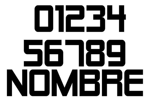Numero Para Estampar En Vinilo Para Camiseta Deportivas Blanco Xl