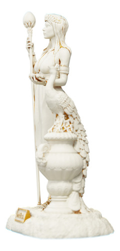 Estátua Hera Deusa Grega - Rainha Dos Deuses - Versão 2 Cor Cor Mármore Dourado