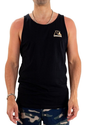 Musculosa Quiksilver Modelo Mellow Tone Negro Exclusivo