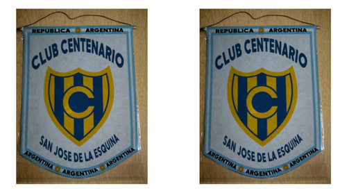 Banderin Grande 40cm Centenario San Jose De La Esquina