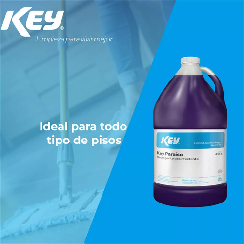 Limpiador Líquido Para Piso Concentrado Key 4lt