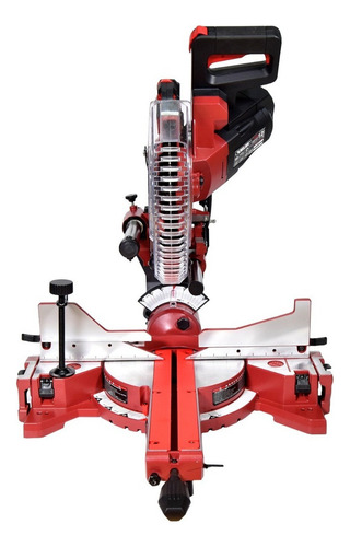 Sierra compacta angular compuesta deslizable con disco de aluminio de 12" Motor Universal, 127V, 15A Base de Aluminio fundido, Velocidad máxima de 4,000 RPM KN M-3057R KNOVA