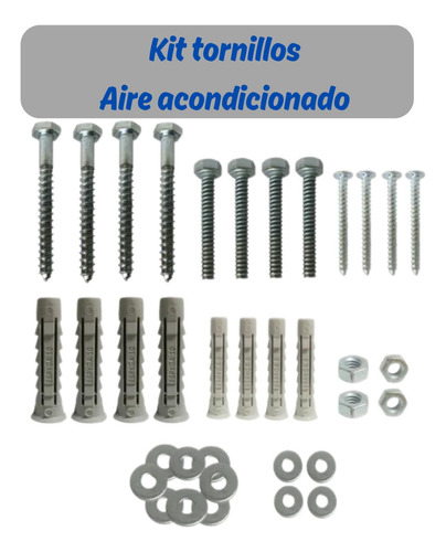 Kit Completo De Fijación Para Aire Split Ideal Repuestos X10
