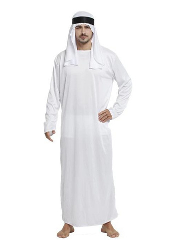 Disfraz Cosplay Jeque Arabe Adulto Halloween Tunica