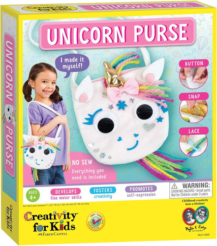Bolso Personalizable Unicorn Purse Marca Creativity For Kids