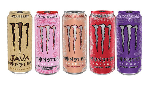 Monster Energy Mean Bean Strawberry D Peachy Keen Red Violet