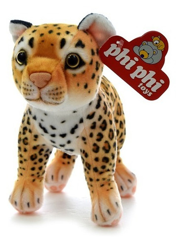 Peluche Leopardo Parado 24cm - Orig. Phi Phi Toys