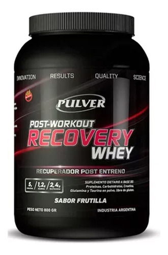 Recovery Whey Pulver.800g Whey Protein Creatina Carbos.