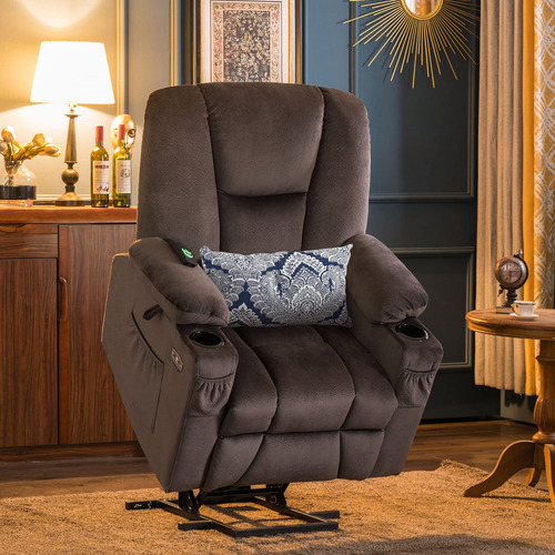 Mcombo Silla Reclinable Power Lift Con Reposapiés Extendido