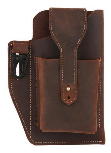2 Funda De Cuero Para Teléfono Para Hombre Para Bolso Con