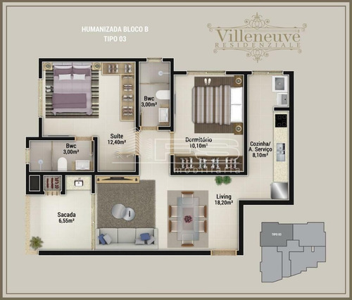Imagem 7 de 15 de Villeneuve Residenziale - Bloco B - 2537