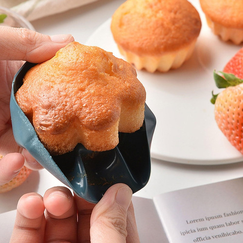 Formas De Cupcake De Silicone Reutilizáveis De Alta