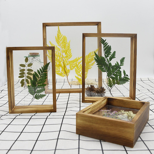 Marcos De Fotos De Madera Marco De 4 Pulgadas 11,4x11,4 Cm