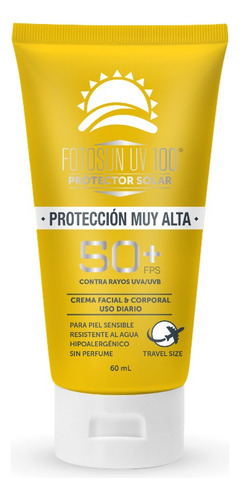 Protector Solar Fotosun Uv 100 Facial Y Corporal Travel 60ml