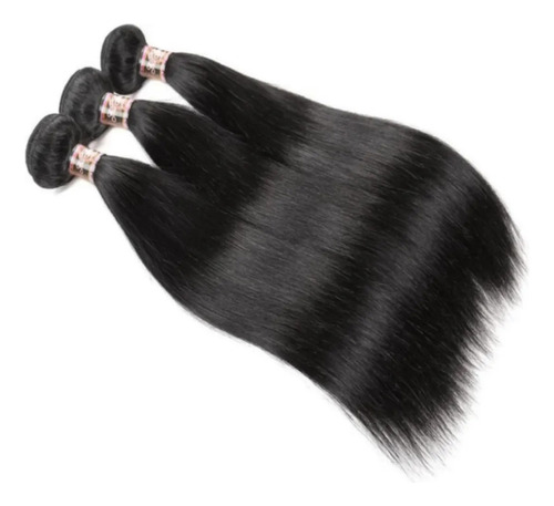 Cabello Humano Natural Mega Hair Straight En Pantalla, 35 Cm