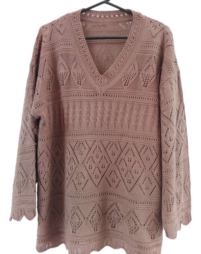 Sweater De Hilo Vintage Mujer- Talle 44(leer Descripcion)