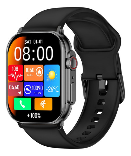 Imiki Smartwatch Sf1 Amoled Pantalla 2.01 Bt Llamada Negro