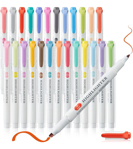 Marcadores Maikedepot 25, Iluminadores En Colores Pastel Sur