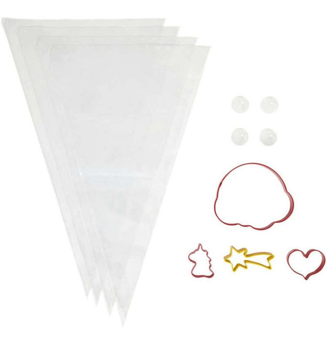 Imagen 2 de 3 de Set Para Decorar Galletita Unicornio Pico Cortantes Mangas