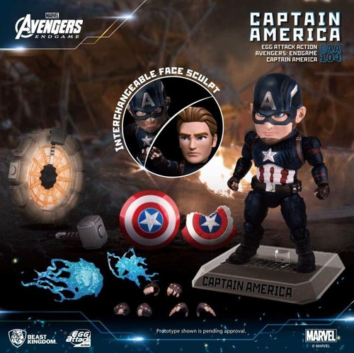 Capitan America Avengers: Endgame Egg Attack Action Eaa-104
