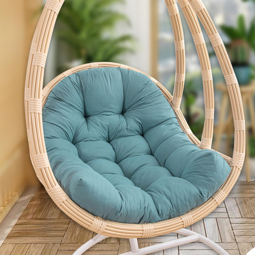 Cojín Para Silla Tipo Huevo, Cojín Para Silla Verde Gris