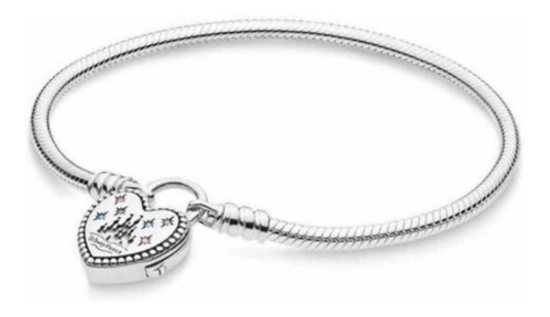 Imagen 1 de 5 de Pulsera Disney Compatible Para Marca Pandora,plata17.5cm+b