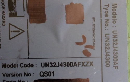 Main Samsung Un32j4300af Version : Qs01 (bn94-07831c) (Usado)