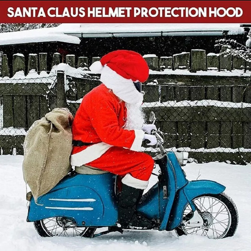 Funda De Casco De Estilo Navideño De Felpa Creativa 6