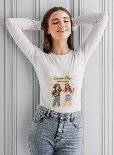 Polera Larga Stranger Things Eleven Madmax Estampado Algodon