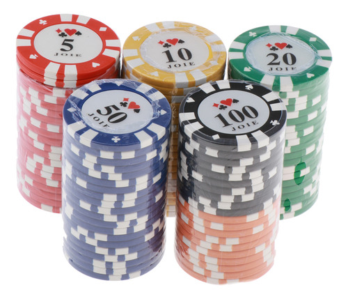 100pcs Vegas Set Casino Fun Home Gift Poker Variedad