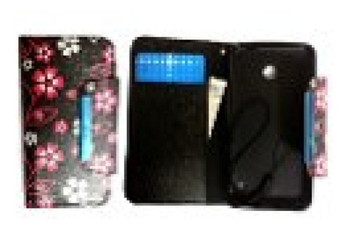 Filp Cover Billetera P/ Microsoft 535 Con Diseño Flores
