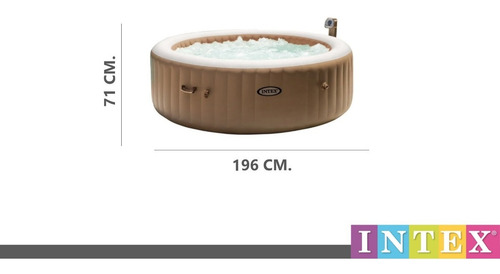 Jacuzzi Spa Inflable Intex Terapia De Burbujas 196x71cm