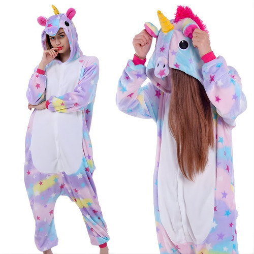 Pijama Adulto Juvenil Fantasia Macacão Unicórnio Kigurumi