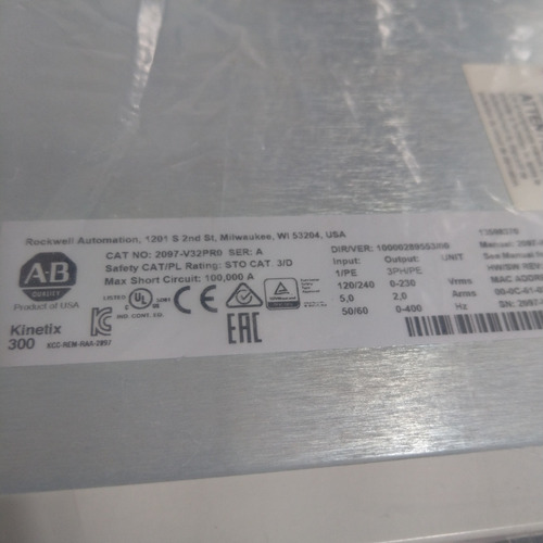 Allen-bradley Kinetix 300 2097-v32pr0 Com Garantia.