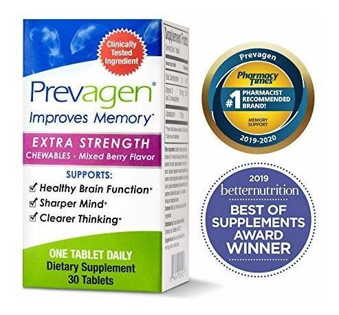 Prevagen Mejora La Memoria - Extra Strength 20mg, 30 Mastica