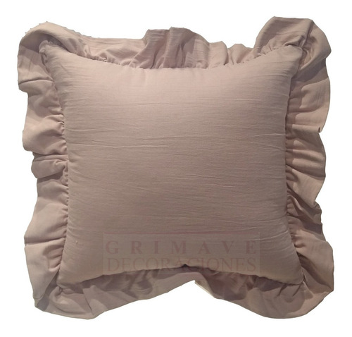 Almohadon Tusor Volado 40x40. Local Caballito Envio T/pais. 