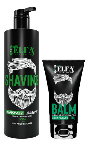 1 Shaving Elfa 500g + 1 Balm Elfa 100g - Elfa For Man