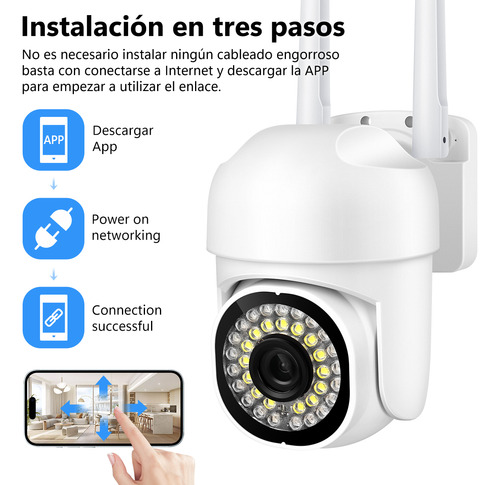 Cámara Baby Monitor Bebes Micrófono Visión Nocturna Blanco
