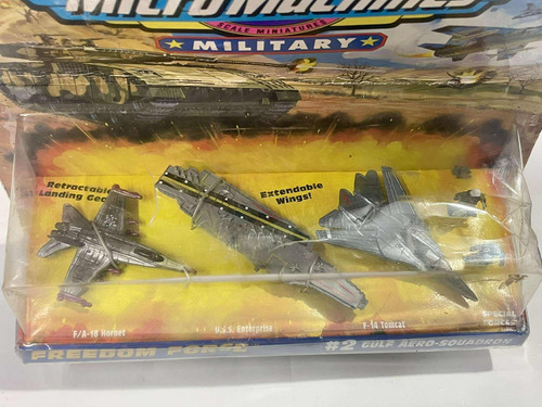 Micro Machines Militar #2 Gulf Aero-squadron 1996 Retromx Gris Oscuro (Usado)
