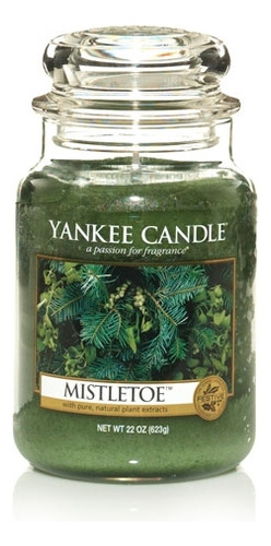 Vela Aromática Yankee Candle Jar Large Color Verde Fragancia Mistletoe