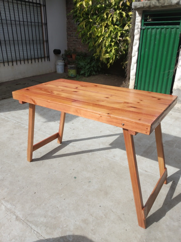 Mesa Plegable 110 X 65 Cm Tapa Macisa Marrón