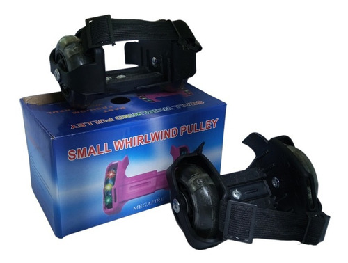 Imagen 2 de 10 de Patines Ajustables 2 Ruedas Con Luces Led Multicolor