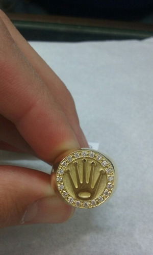 Anillo Corona Rolex De Oro 18 Kilates