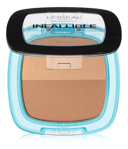 Maquillaje Polvo Compacto Loreal Infallible Pro Glow Color 28 Cocoa