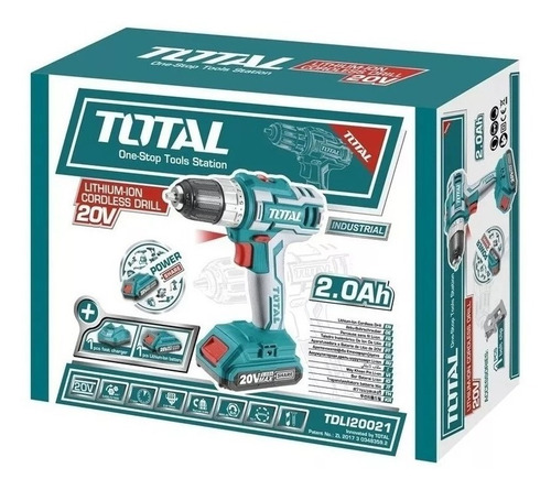 Imagen 5 de 5 de Taladro Inalambrico 20v Bateria + Cargador Tdli20021 Total