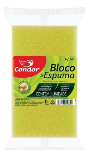 Bloco De Espuma Para Uso Diverso 22cmx13cmx6cm