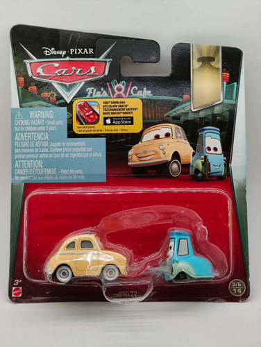 Luigi Y Guido. Cars, Disney Pixar Mattel.
